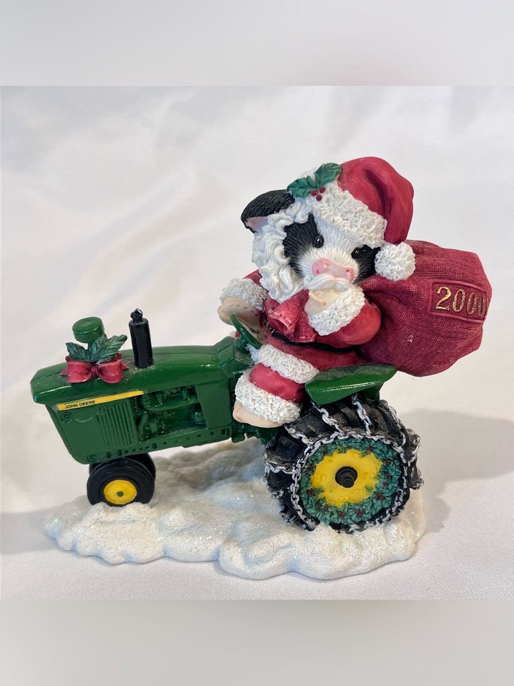 Mary’s Moo Moos Deere Santa 2000 John Deere Enesco Figurine